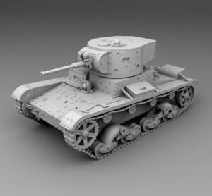 1/144レジンキット　2023新　未塗装　WWⅡ ソ連軍 T-26軽戦車 ワールドタンクミュージアム【同梱可能】1213