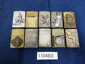 1104B3　喫煙グッズ　ライター　ZIPPO ジッポ　おまとめ10点　※着火未確認・現状お渡し　