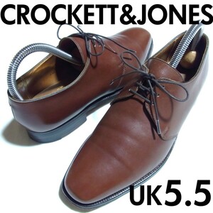 バーニーズ ニューヨーク 別注 クロケット＆ジョーンズ DARTMOUTH プレーントゥ レザー シューズ 5.5 CROCKET&JONES BARNEYS NEWYORK