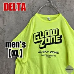 a120【DELTA PRO WEIGHT】プリントＴシャツ【メンズXL】蛍光黄