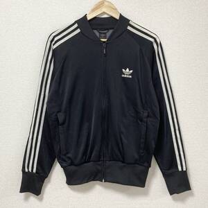 レア 初期 adidas originals 万国旗タグ ジャージ トラックジャケット 黒 Mサイズ アディダス オリジナルス ブルゾン オールド 4060264