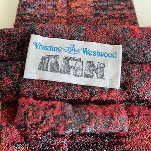 Vivienne Westwood（ヴィヴィアンウエストウッド）赤茶色ビックオーブネクタイ