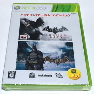 ■【新品未開封】バットマン：アーカム・ツインパック　WARNER THE BEST　Xbox360　2作収録　アーカム・シティ　アーカム・アサイラム　■