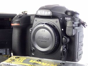 送料無料!! Nikon D500 ニコン ボディ 動作OK 美品 人気 シャッター76回 デジタル 一眼レフ カメラ 充電器 DSLR Digital Camera 20.9MP DX