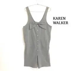 KARENWALKER オールインワン　オーバーオール　グレー　春夏秋a4267