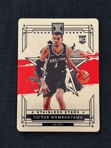 2023-24 Panini Impeccable Victor Wembanyama Stainless Stars Red RC ルーキーカード