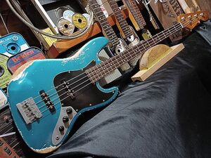 Lacquer Vintage Reproduction Relic Custom Vintage Turqoise Metallic Jazz Bass レリック ＆ エイジド VintageCapacitor VintageWier