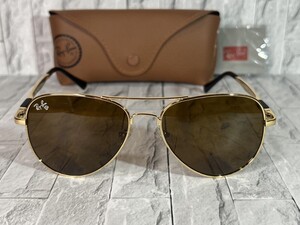 Ray-Ban 未使用 3 サングラス ブラック ゴールド ブラウン レイバン