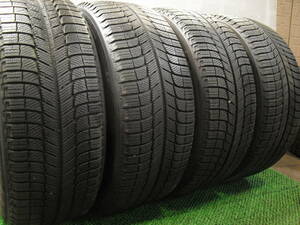 A1068-T 溝あり ミシュラン X-ICE XI3 225/55R17 2015年製 4本 タイヤ 冬タイヤ スタッドレス 売切 直接引取可 石狩市