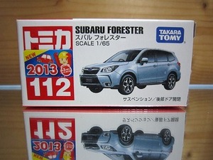 52 絶版・希少 トミカ No 112 スバル フォレスター 2013 ＮＥＷシール付 