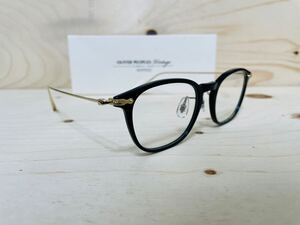 ◆OLIVER PEOPLES◆OV5371D 1005◆WINNETT◆オリバーピープルズ 眼鏡フレーム ブラック ゴールド未使用 美品