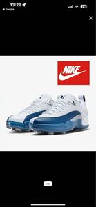 ナイキ NIKE エアジョーダン Air Jordan 12 XII French Golf Shoes Sneaker Casual DH4120-101 メンズ Blue White ゴルフ　 NIKE ナイキ