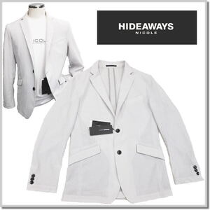 ハイダウエイ HIDEAWAYS NICOLE ３Ｄメッシュサッカージャケット 4265-3534-19(LIGHT GRAY)-46(M) JACKET JKT ブレザー