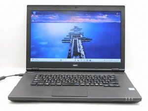 【1円スタート】NEC VKT16X-3 PC-VKT16XBGEUA3 Core i5 8250U 1.6Ghz 12GB 240GB(SSD) DVD-ROM 15.6インチ HD (1366×768) Windows11 Pro