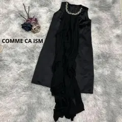 【COMME CA ISM】レディース　ワンピース　ドレス　ノースリーブ　ビーズ