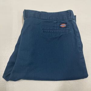 W42 90s USA製 NAVY 中古 DICKIES 874 ワークパンツ ディッキーズ 874 VINTAGE ヴィンテージ アメリカ製 VIN01431