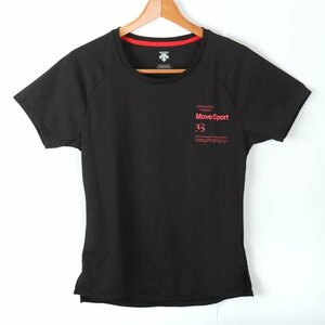 デサント 半袖Tシャツ スポーツウエア 大きいサイズ レディース Oサイズ ブラック DESCENTE