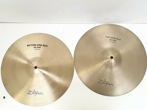 H158-S3-15036 Zildjan ジルジャン ハイハットシンバル NEW BEAT 14インチ 36cm 2枚組 現状品3