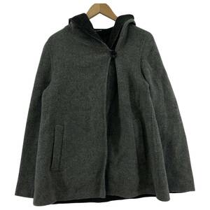 COMME CA DU MODE コムサデモード フーデッド ショート コート size11/グレー