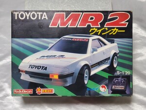 即決1984年当時物 シンセイ 1/２0 TOYOTA MR2(AW11) ウインカー ミッドシップランナー２シーター 玩具 電動RC ラジコン トヨタ ミニカー