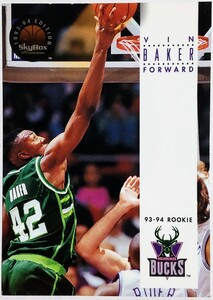 1993-94 SkyBox Premium #244 Vin Baker ヴィン・ベイカー ルーキーカード