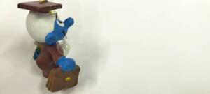 シュライヒ社　　schleich 　SMURFS/スマーフ・PVCフィギュア　　Graduation/グラデュエーション・卒業・Purple/パープル/紫」 20130