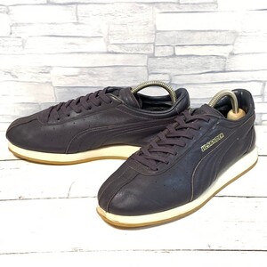 R6797bL レア!! PUMA×JIL SANDER プーマ×ジルサンダー コラボ レザースニーカー ローカット パープル系 23cm レディース 247030 02