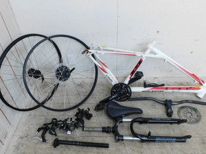 ★月1690 自転車 パーツ 部品 まとめて AVALANCHE G2 シマノ ALTUS FD-M310 TEKTRO ブレーキキャリパー PROMAX マウンテンバイク 92412111