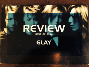 GLAY グレイ REVIEW はがきサイズ 8枚組 レア