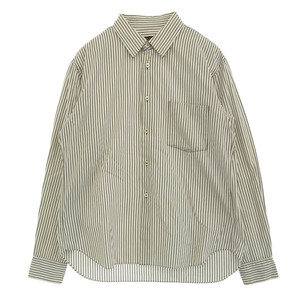 COMME des GARCONS HOMME PLUS コムデギャルソンオムプリュス AD2011 PH-B035 後染め ストライプ 長袖 シャツ 【中古】