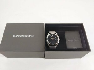ＥＭＰＯＲＩＯ ＡＲＭＡＮＩ ＡＲ－８００５５ 腕時計 エンポリオアルマーニ シルバー 黒 メンズ 時計