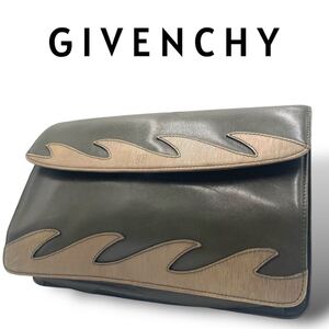 GIVENCHY　ジバンシー　クラッチバッグ　ハンドバッグ　２WAY　レザー