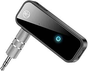 YaizK Bluetooth 5.0 トランスミッター & レシーバー ぶるーつーす 受信機+送信機 一台三役 ハンズフリー通話