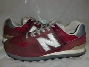 ★new balance ML574 ERL `19製ニューバランス ML574 バーガンディ/ホワイト/グレー