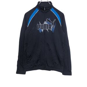 PUMA トラックジャケット キッズ XL ネイビー ブルー プーマ ジャージ ロゴ ワンポイント スポーツ 古着卸 アメリカ仕入 t2110-3784