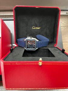 Cartier カルティエ サントス ドゥ LM WSSA0048/4072 自動巻き ブルー 