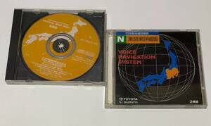 TOYOTA トヨタ デジタルマップディスク 全国版 2002年10月発行 & 2枚組 ボイスナビゲーションシステム 東関東詳細版 2002年10月発行