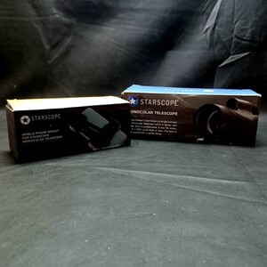 【Starscope】未使用品★Starscope Monocular Telescope(単眼鏡) & MOBILE PHONE MOUNT(モバイルマウント)★携帯電話 スマホ 双眼鏡 望遠鏡