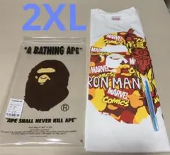 A BATHING APE marvel Tシャツ　アイアンマン　新品　マーベル