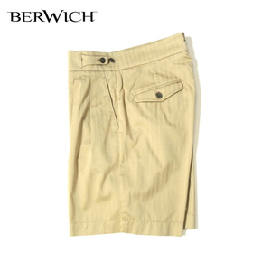 【定価3.7万・新品・44】BERWICH（ベルウィッチ）scotch コットンソラーロヘリンボーン 2プリーツグルカショーツ gurkha short