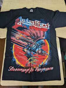 【服飾】 ビンテージ レア Tシャツ バンド 当時物? Judas Priest Screaming For Vengeance FRUIT of the LOOM S 黒 半袖