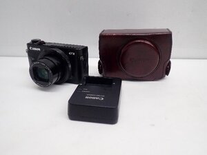 Canon キャノン コンパクトデジタルカメラ G7X MarkII バッテリー/充電器/ハードケース付き ∩ 709E7-2