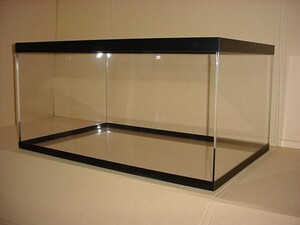 水槽 アクリル水槽 帯付き 900x600x450mm 板厚8mm 底6mm　90cm水槽 新品 国産板 家財便C