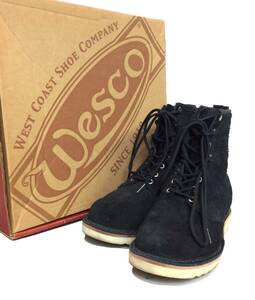 WESCO ウエスコ Custom Jobmaster カスタム ジョブマスター スウェード ブラック 黒 ワークブーツ シューズ 靴 7D