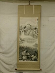 E4631 徳松 銘 4 「松雪隠居図」山水 肉筆紙本 掛軸 中国書画