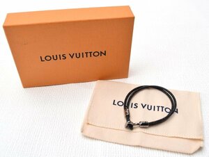 極美品 LOUIS VITTON ルイ・ヴィトン 【モノグラム エクリプス ブレスレット・LV ピン M8094D】箱付き バングル