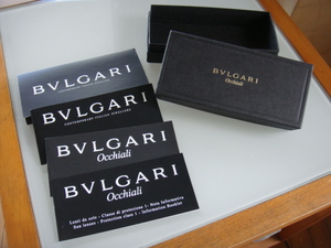 ◆ ブルガリ BVLGARI メガネ サングラス用 外箱＆冊子 保存や再販用に 世田谷発送 引取り可