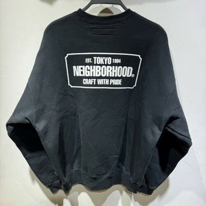 NEIGHBORHOOD 22aw CLASSIC-S CREWNECK LS.CO 222FPNH-CSM01 Mサイズ BLACK ネイバーフッド クラシック-エス クルーネック