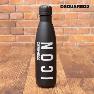 1円/DSQUARED2/タンブラー BLM0001 ICONロゴ プリント 水筒 ウォーターボトル お洒落 アウトドア キャンプ 新品/黒/ブラック/id277/