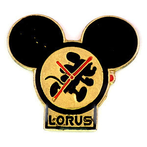 ピンバッジ・ローラスのミッキー時計ディズニー LORUS SEIKO MICKEY◆フランス限定ピンズ◆レアなヴィンテージものピンバッチ